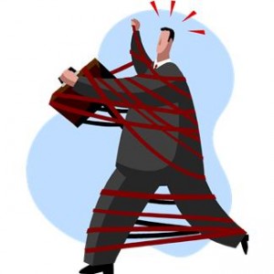 Tangled in red tape