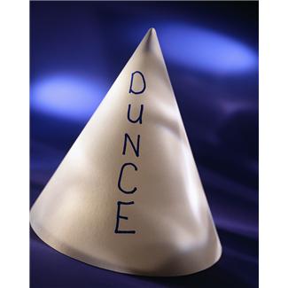 Dunce cap