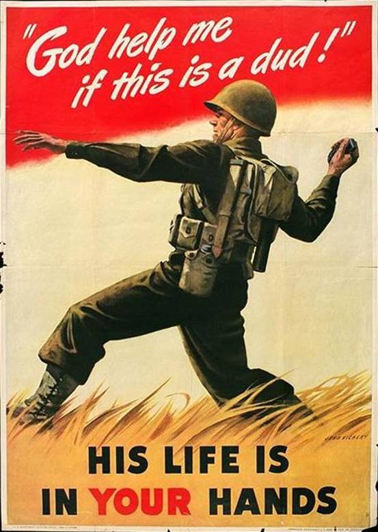 His life is in your hands -- WWII poster