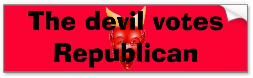 Devil votes Republican