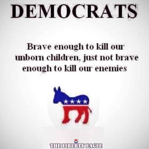 The Democrats are brave enough to kill babies