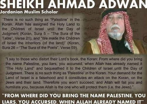 Alleged statement from a Jordanian Muslim about the Palestinian lie