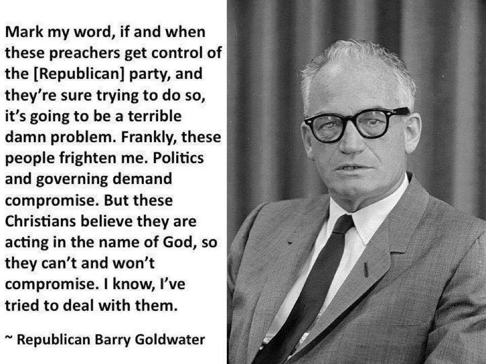 Barry Goldwater on conservative Christians