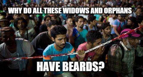 Bearded <b>widows and orphans</b>