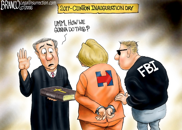 Hillary in handcuffs joke