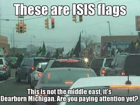 islam-isis-flags-in-dearborn