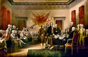 Founding Fathers Gun Control Government Class Signing Declaration of Independence