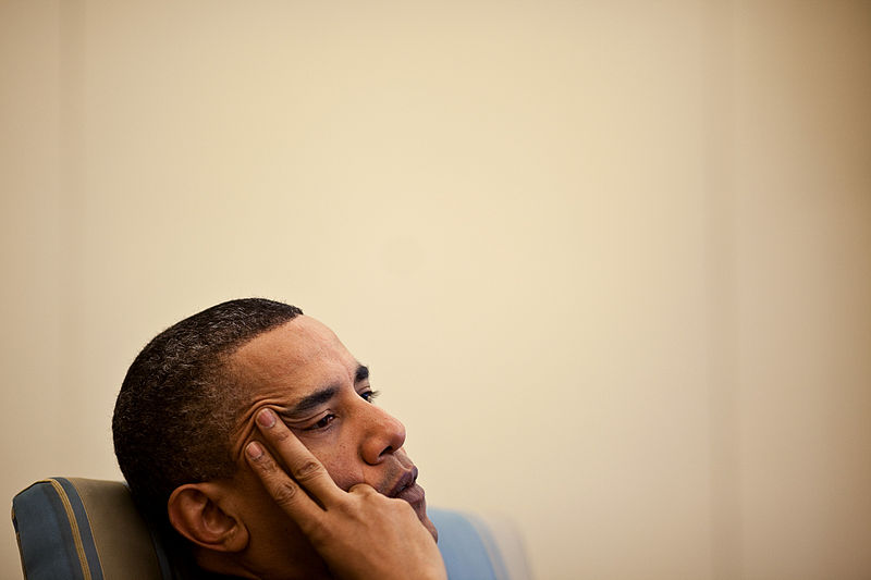 Barack Obama -- small and helpless