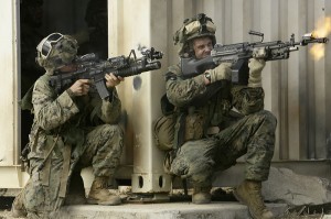 United States Marines with 34d Battalion, 5th Marine Regiment, 31st  Marine Expeditionary Unit at Urban Operations Training Facility