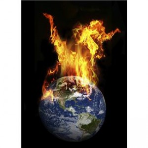 Burning earth