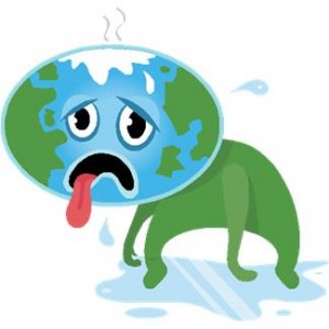 Sick earth global warming