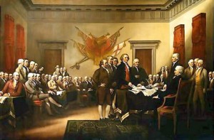 Declaration of Independence painting