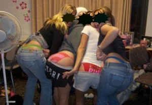 Drunken college girls