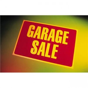 Garage sale sign