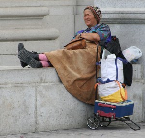 Homeless woman (photo by dbking)