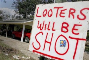 Katrina looters will be shot
