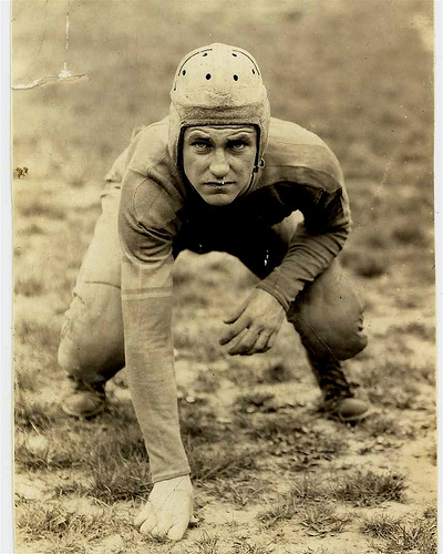 Old-time football player