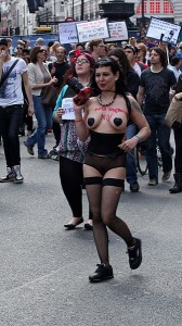 Slut walk in London 2011 (image by Chris Brown)