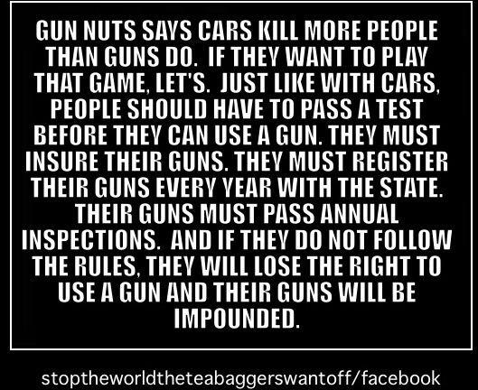 Comparing guns and cars