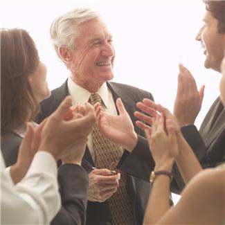 People applauding