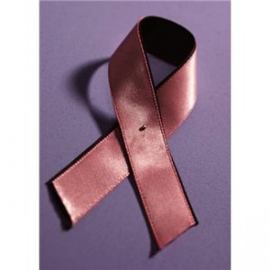 Pink breast cancer ribbon