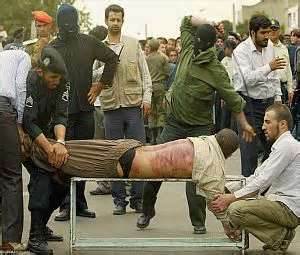 Public lashing in Iran
