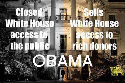Obama controls access to the White House