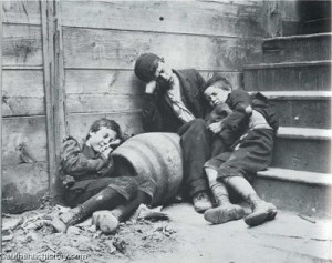 Jacob Riis image of street kids