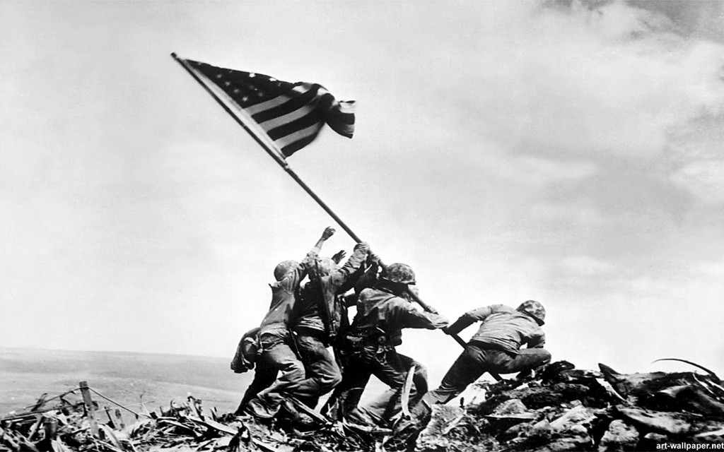 Flag at Iwo Jima