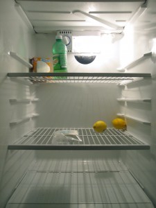 Empty refrigerator