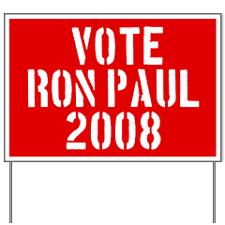 Ron Paul yard sign