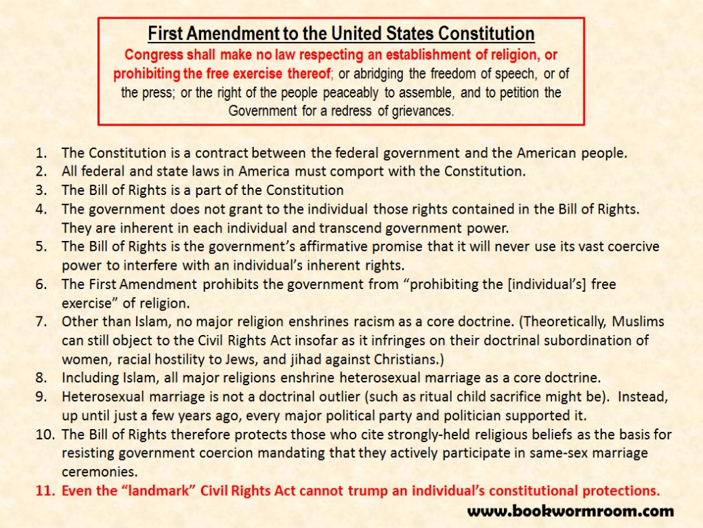 Bill of Rights versus Civil Rights Act 1