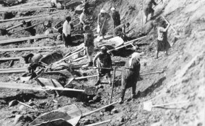 Forced labor in a Soviet Gulag