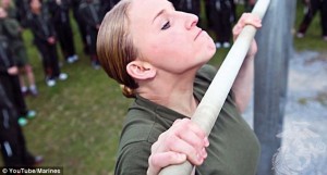 Women marines pull-ups