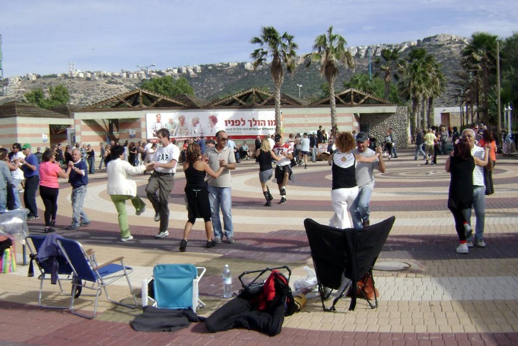 Dancing at Haifa Beach
