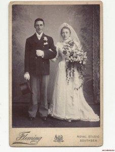 Victorian wedding photo