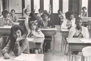 Desegregated classroom