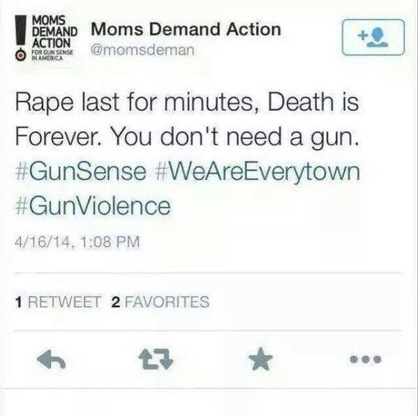 Rape versus guns