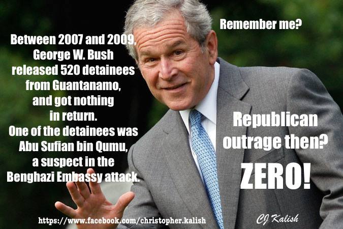 Bush released Gitmo detainees too