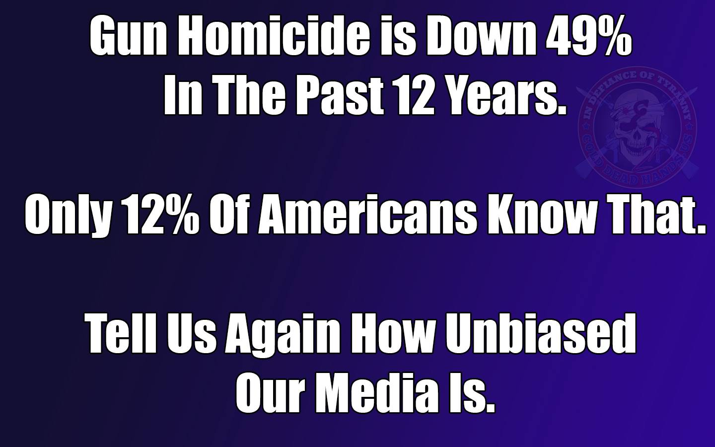 Gun crime down 49 percent