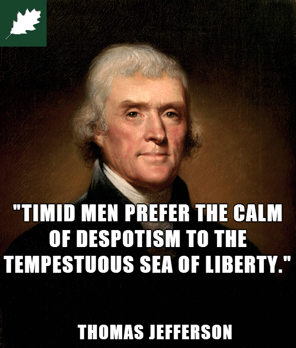Jefferson on timid men