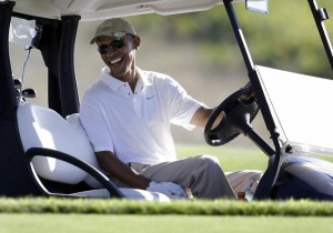 Obama is all smiles after the Foley speech