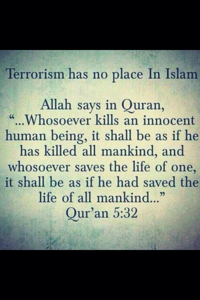 Mohammad on killing innocent human beings