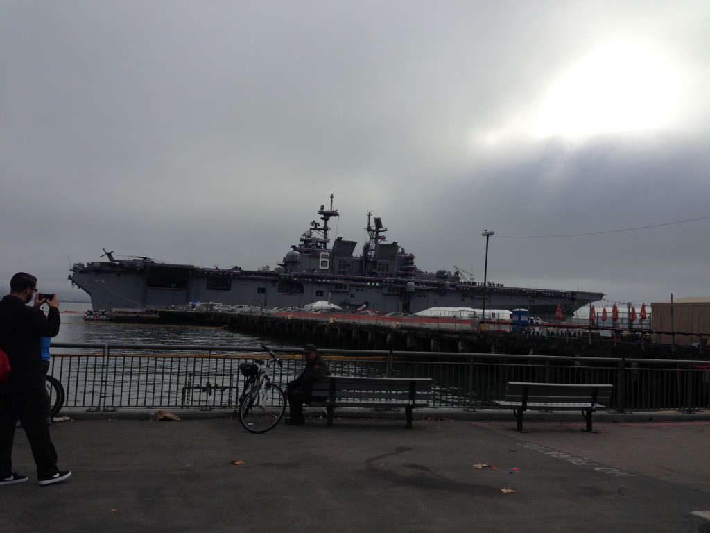 USS America on October 11, 2014, the day of her commissioning