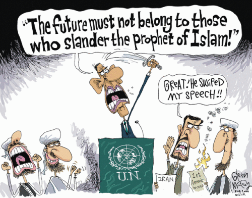 Obama on the future and slander of Islam