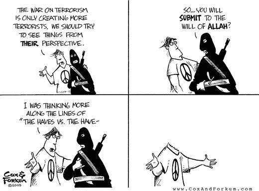 War on terrorism and a hippy