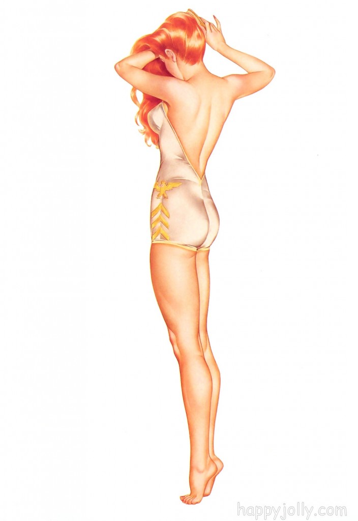 Alberto Vargas woman in swimsuit