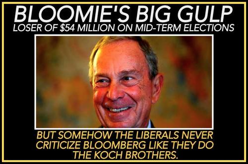 Bloomberg not criticized the way Koch brothers are