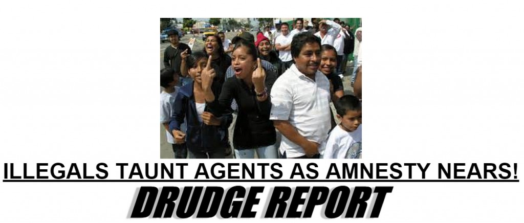 Illegals taunt immigration officers as amnesty nears