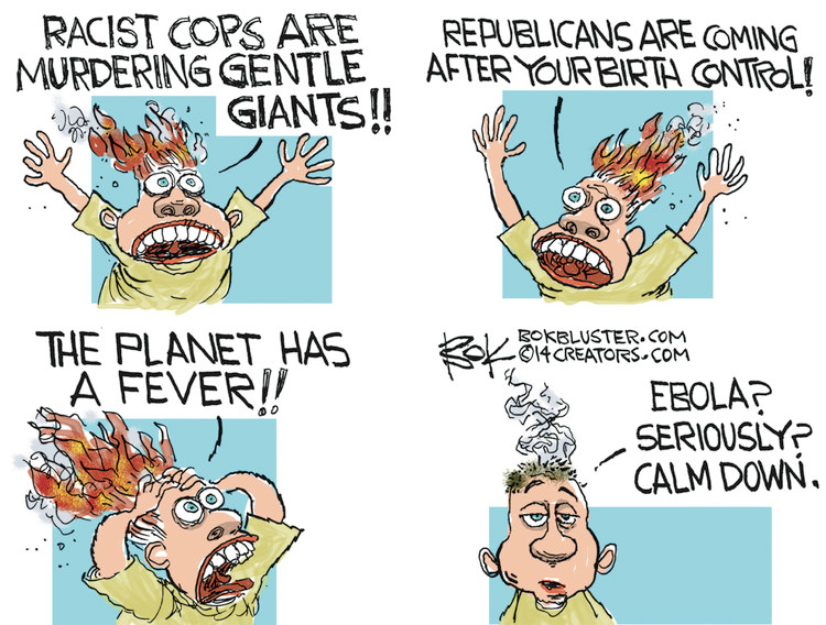 Leftists are hysterical about everything but ebola